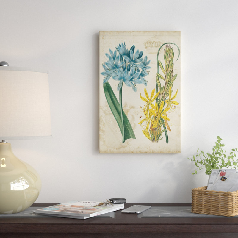 « botanique garde ii », reproduction d’impression sur toile tendue, H 26 po x l 18 po x P 1,5 po, Pas de tapis