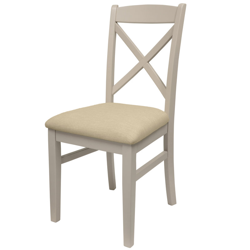Bayou 50cm H Upholstered Cross Back Side Chair, Truffle