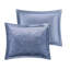 Housse de couette double / grand en velours bleu pervenche avec coussin - attrait pour une touche luxueuse-127364729
