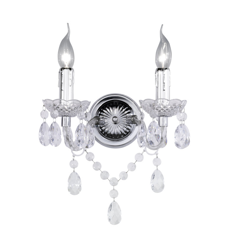 Staley Candle Wall Light, Transparent