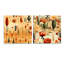 Katie - Ensemble de 2 art mural en verre acrylique-103924985