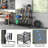 Heavy Duty 3-Tier Garden Tool Organizer With Wheels, Storage Basket, And Multi-Function Design For Garage, Shed, Yard, And Basement