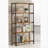 5-Shelf Bookcase in Antique Nutmeg and Black