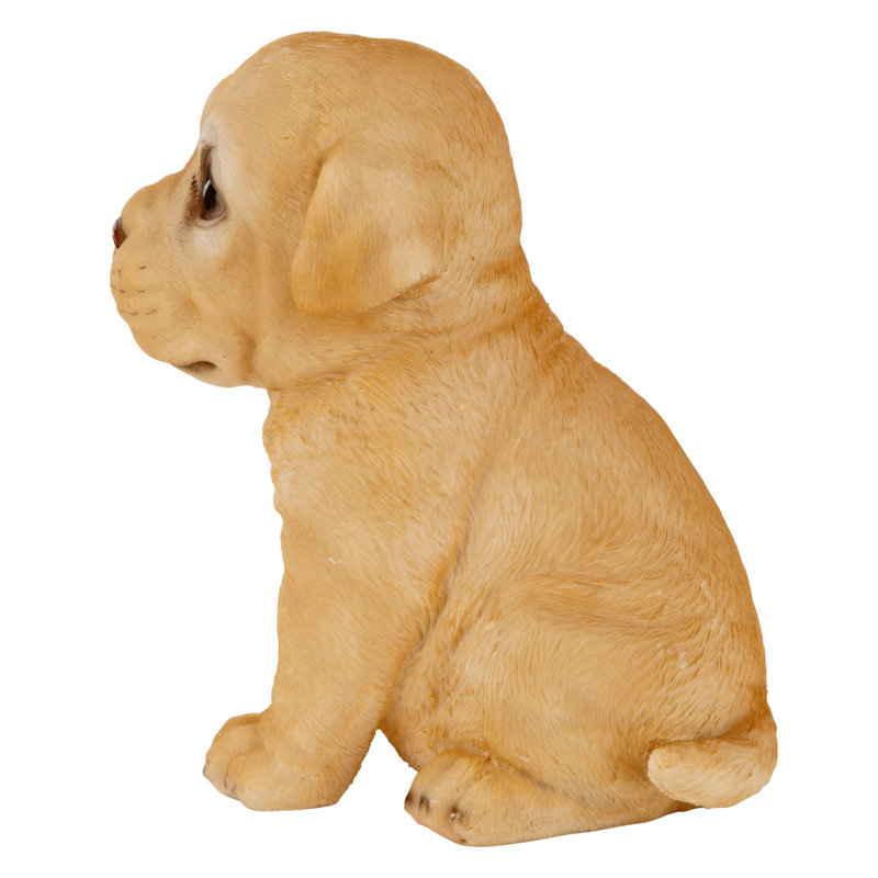 Yellow Labrador Resin Puppy Partner Dog Statue