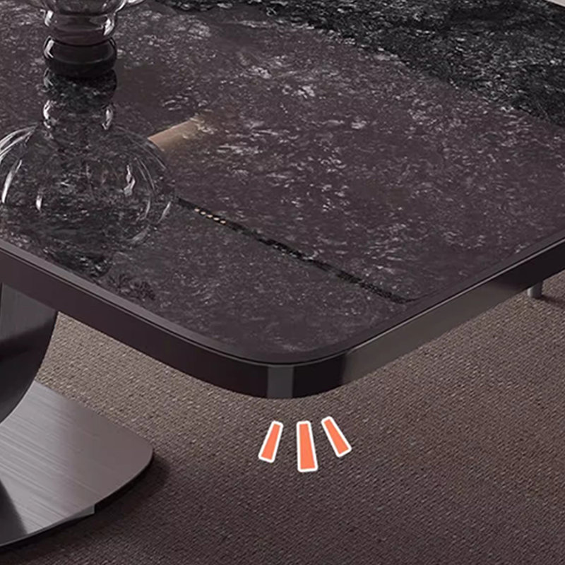 Table de salle à manger Minimalist, Noir, noir, noir, noir, H 29,5 po x L 55,1 po x l 31,4 po
