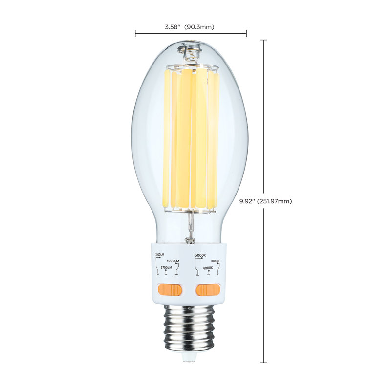 17/20.5/25 Wattage Selectable LED HID Replacement ED28 3000K/4000K/5000K CCT Selectable 120-277 