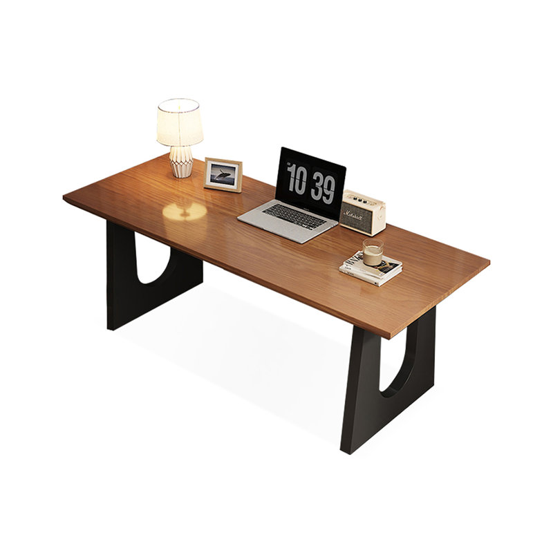 Bureau d'écriture rectangulaire en bois massif noyer, 29.53"H*62.99"W*23.62"D