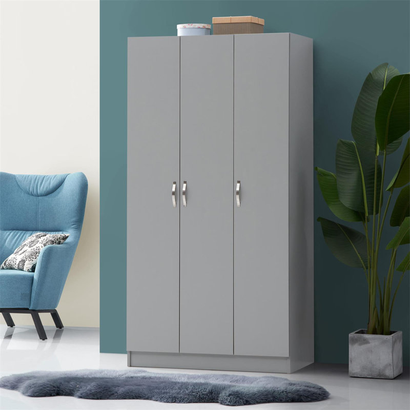 3 Door Manufactured Wood Wardrobe