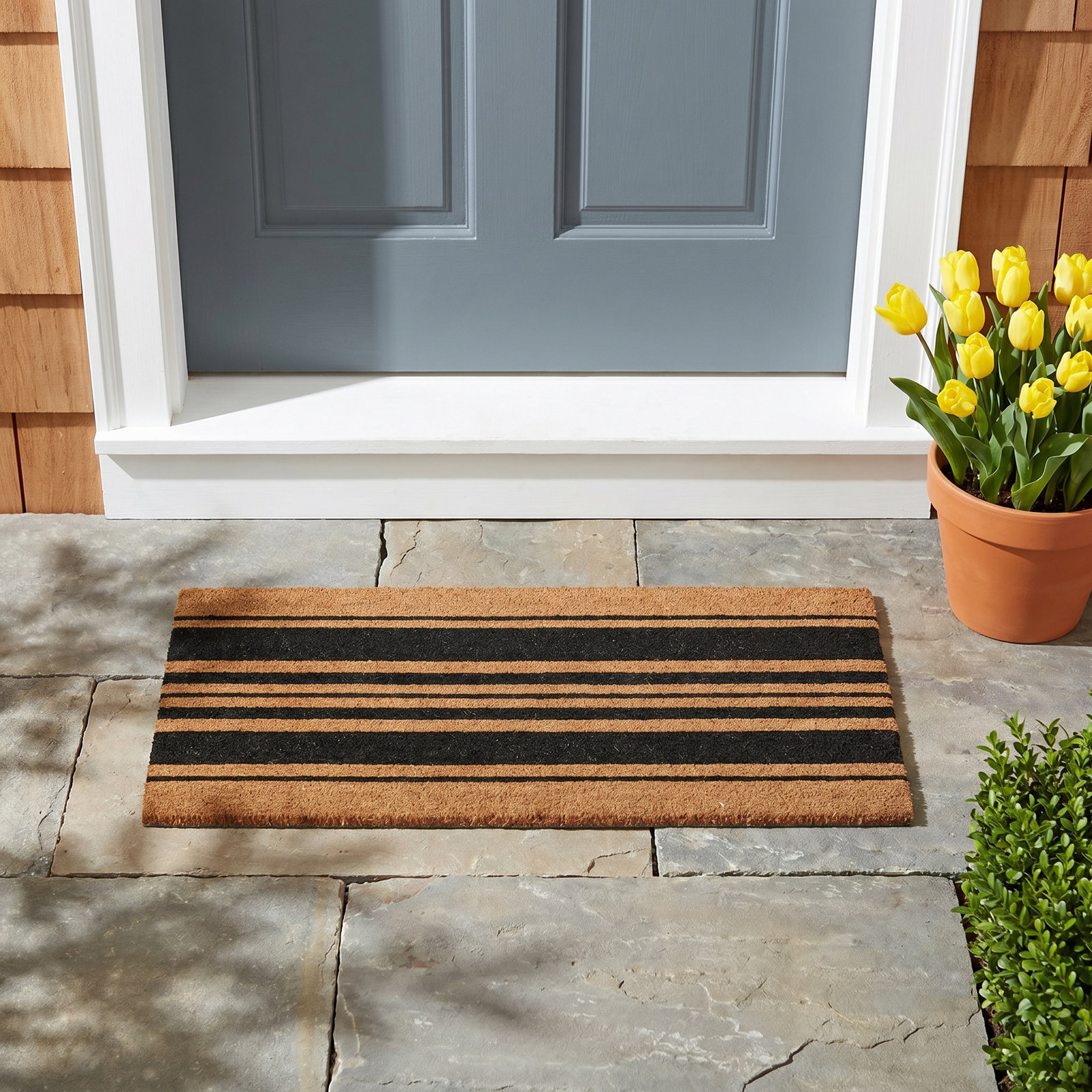 Bold Stripes Non-Slip Doormat, 24" W x 60" L