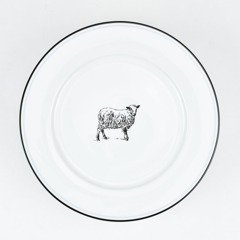 Assiette plate 11 po Reiber