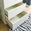 Two-Door Wood Closet With Two Drawers And Hanging Bars