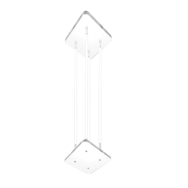 Présentoir de table en piédestal en acrylique transparent, H 30 po x l 12 po x P 12 po