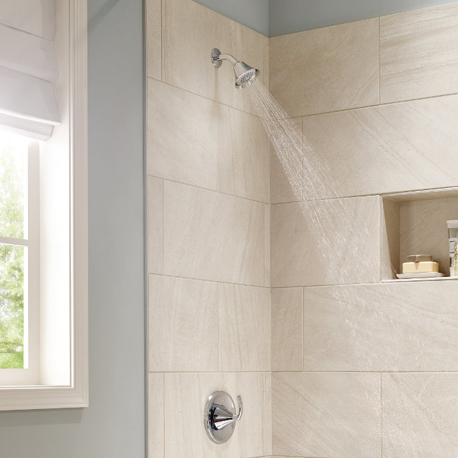 Glyde Shower Faucet Lever Handle with Posi-Temp, Chrome