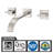 Bathroom Vanity Faucet, Wall Sink Faucet, 2 Handle Widespread Lavatory Faucet-71637402