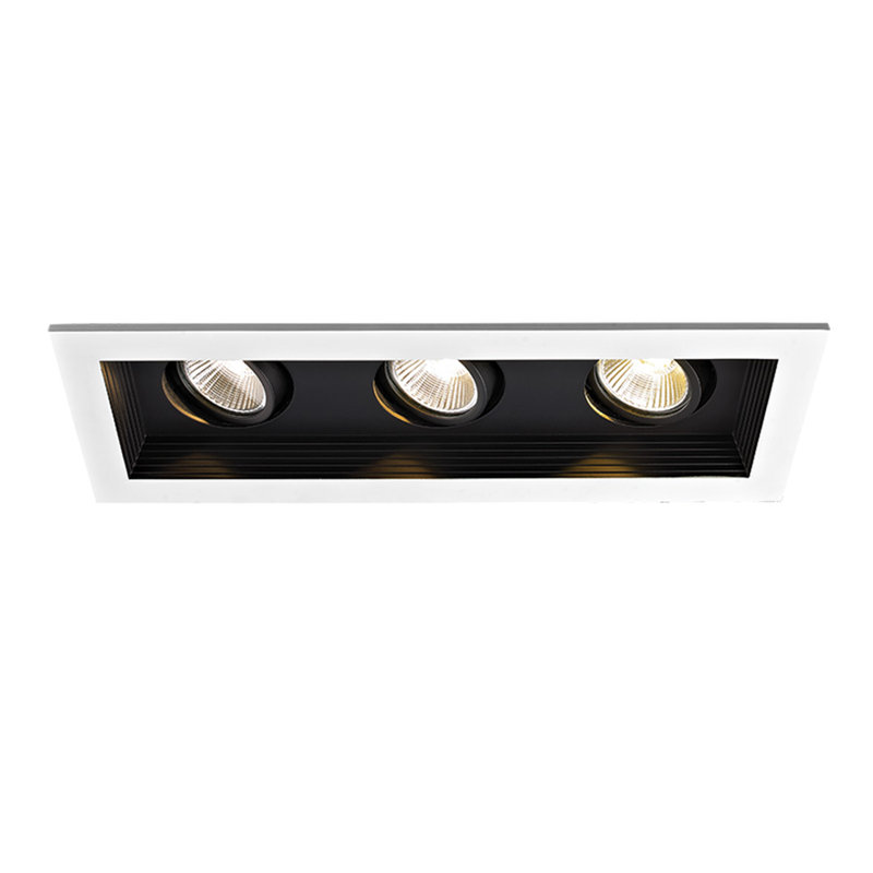 Mini ensemble d’éclairage del encastré à 3 lumières 3,5 po mini, 4 000 K, 45 °