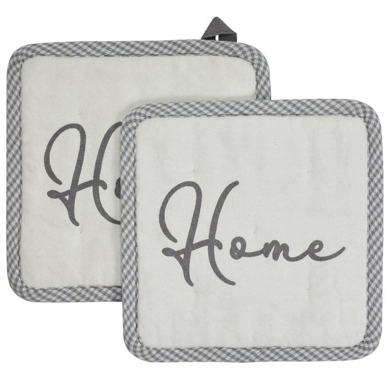VHC Brands Cotton Blend Pot Holder Set