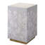 Garland Floral Accent Side Table, Dove