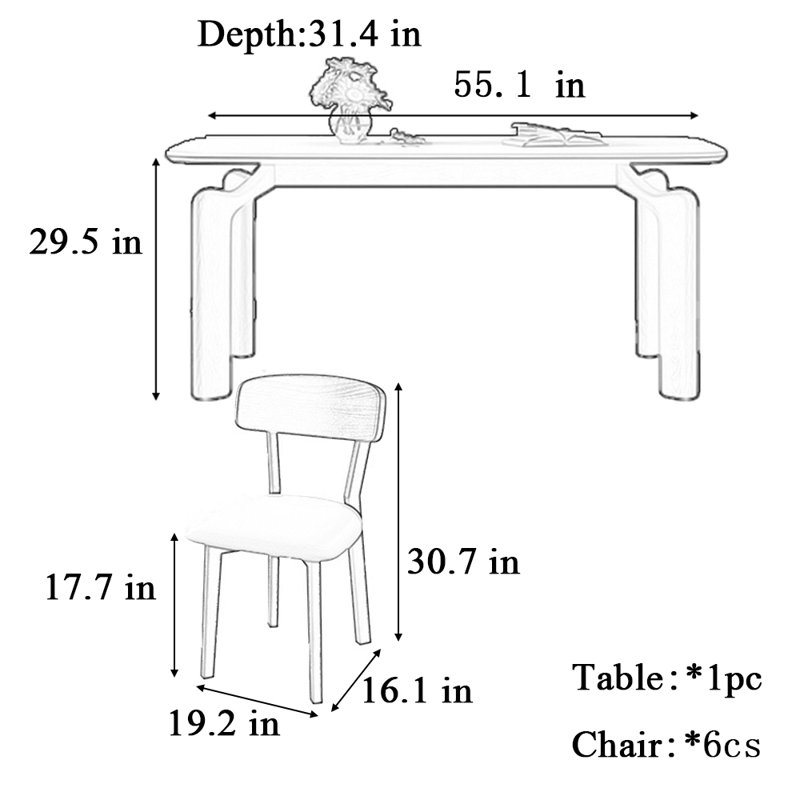 Jeshan, H 29,5 po x L 55,1 po x l 31,4 po
