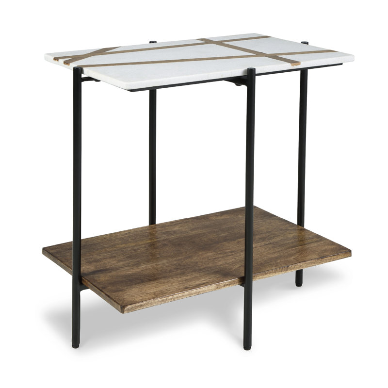Lajoy Marble Top End Table