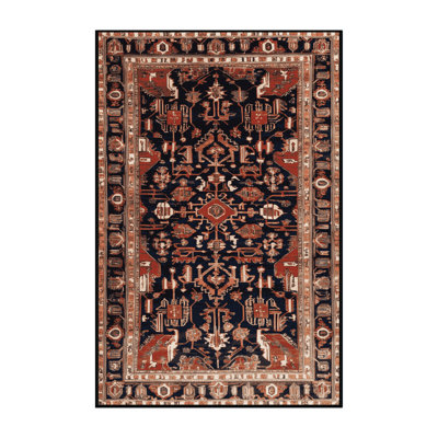 Tapis brun lavable à la machine