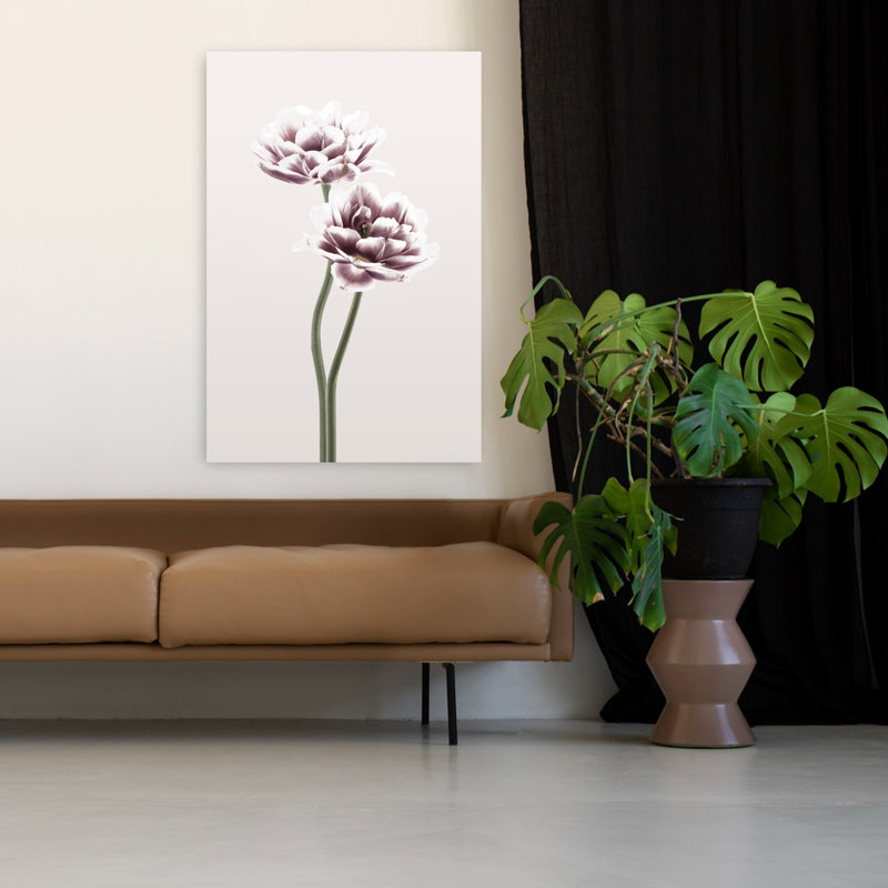 Cosmos 1, art floral contemporain, H 48 po x l 32 po