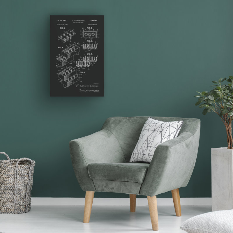 " Wrapped Canvas Wall Art - Florent Bodart 'Lego NAo2' Wall Art For Living Room, Bedroom, Or Office Décor - 12x19 " by Florent Bodart