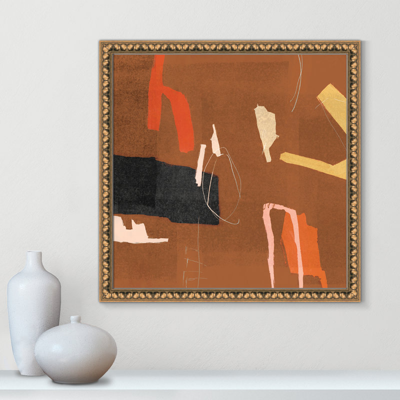 Ultra I Cinnamon Version by John Constable, 24.5" H x 24.5" W x 1.125" D, Gold Bead