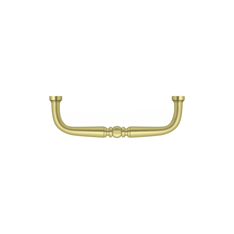 Poignée Deltana PCT400U3 Traditionnel; 4 po; finition laiton brillant, Laiton poli