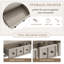 Longue console avec quatre tiroirs et une tablette ouverte-317371350