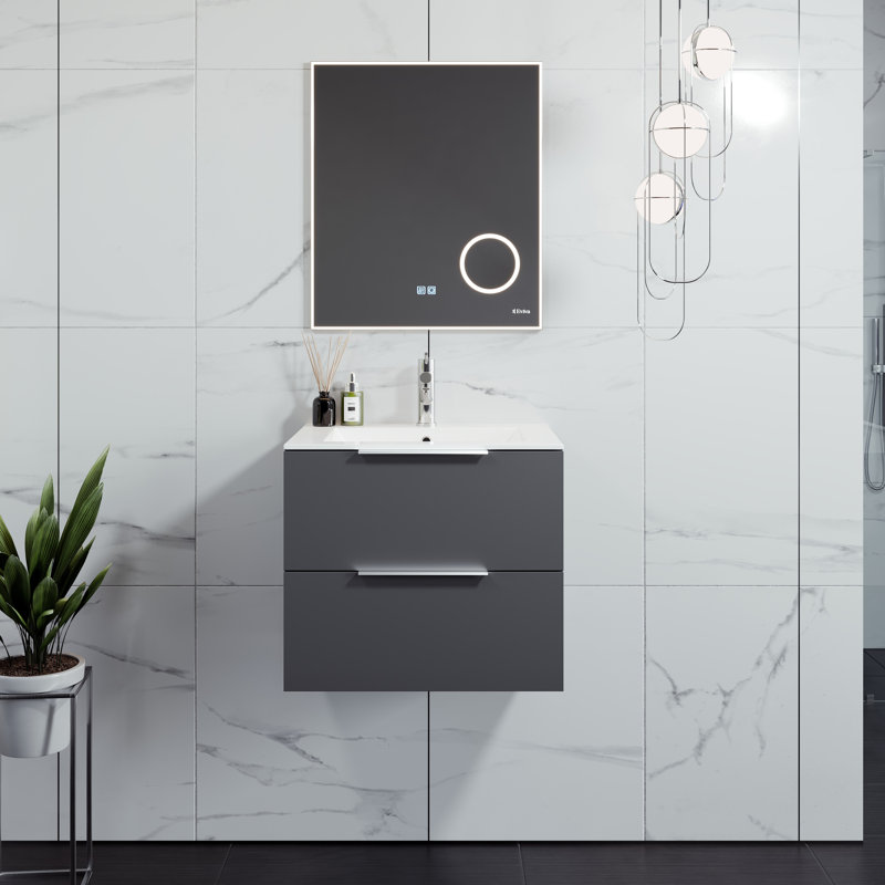 Marina 25" Wall-Mounted Single Bathroom Vanity Set