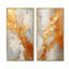 Or blanc champagne lever de soleil spirales - ensemble de 2 impressions sur toile abstraites-1500261699-1500261697