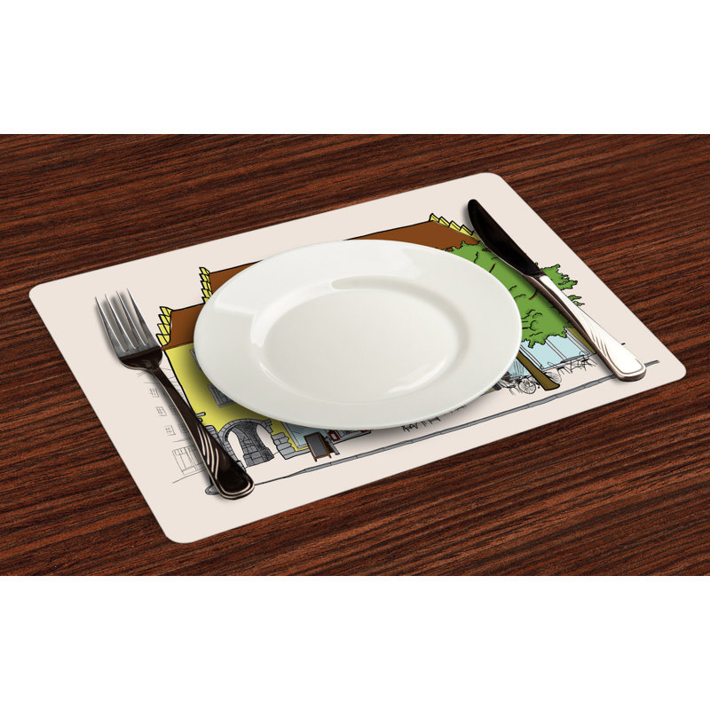 Polyester Cities & Maps Rectangle Placemat