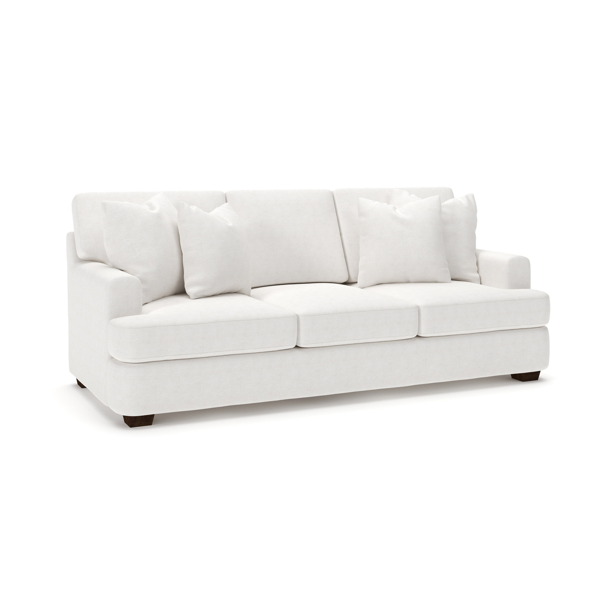 Emilio 90'' Upholstered Sofa, Nomad Snow Crypton® Chenille