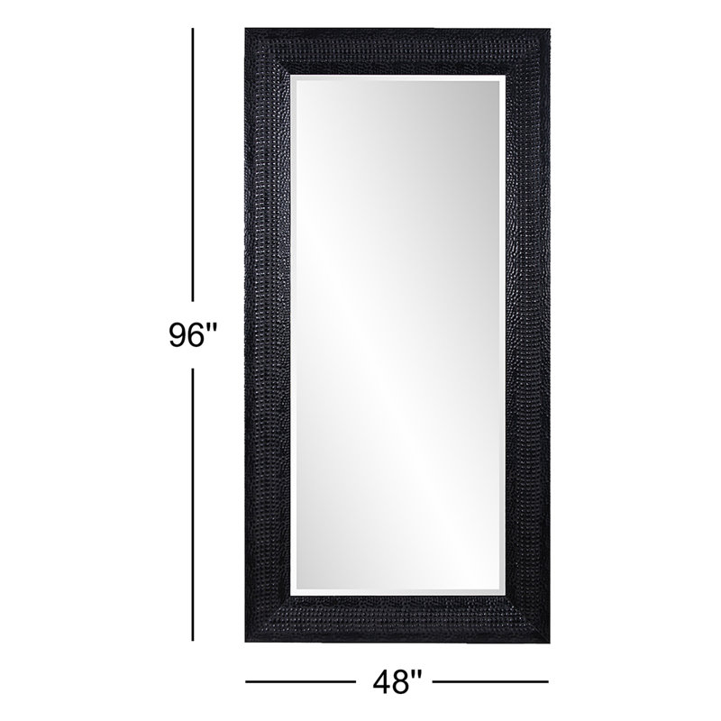 Riceboro Solid Wood Rectangle Mirror