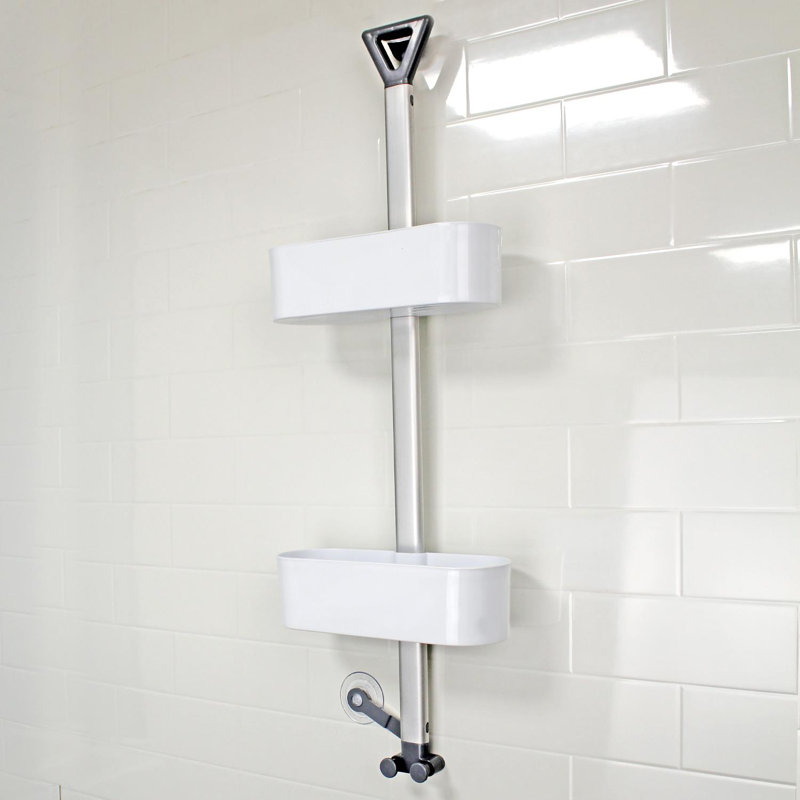 Jansen Over-the-Door Shower Caddy, White