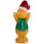 Décoration de Noël d'extérieur en forme de bonhomme de pain d'épices lumineux - 40 po