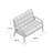 Tyreese 44.75" Square Arm Loveseat-17595836