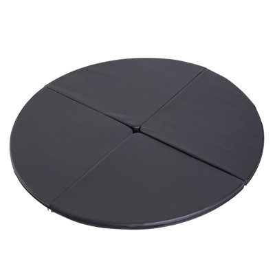 Tapis de pole dance pliable, 5 cm d'épaisseur, 1,5 m de large, noir. Fabriqué en mousse. Housse imperméable. Compatible avec plusieurs bases. Parfait pour les danseuses débutantes à domicile. Dimensions : 1 x 1,5 m. Tapis noir. Grande durabilité. Résistant à diverses utilisations.