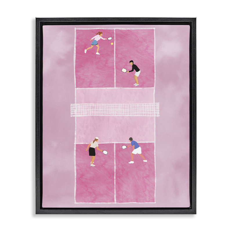 «Pink Pickleball Court» par Ziwei Li, Noir, noir, noir, noir, H 21 po x l 17 po