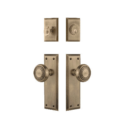 Nostalgic Warehouse New York Entry Set with Deco Knob