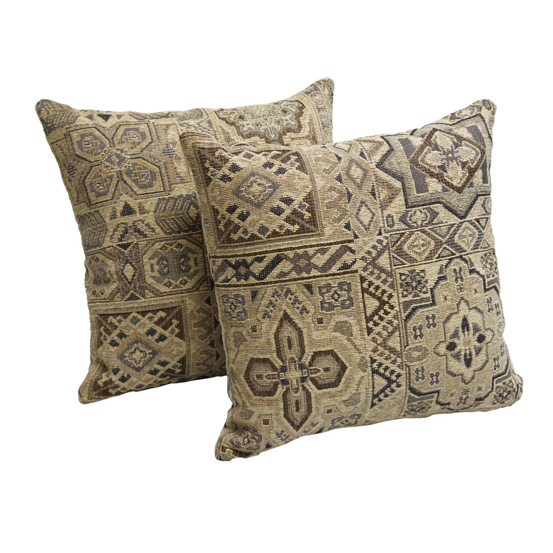 Chenille Reversible Throw Pillow (Set of 2) Blazing Needles
