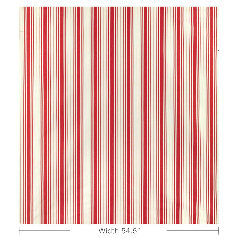 Baldwin Stripe Fabric, Poppy