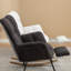 Chaise berçante en tissu avec repose-pieds Teddy-1243860952