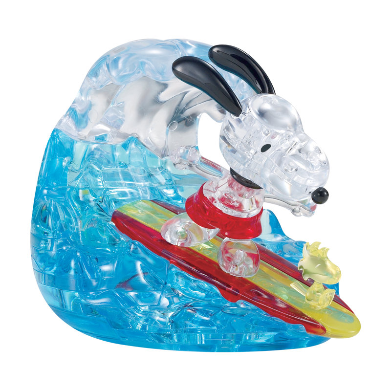 Casse-tête 3D en cristal Peanuts Snoopy Surf