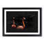 Pink Flamingos Paint Splash - Picture Frame Graphic Art-56866723-56866726