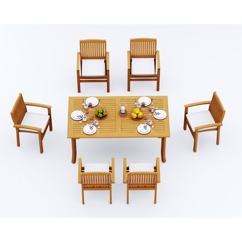 Ensemble repas d'extérieur Wave, 6, H 30 po x l 71 po x P 35,5 po