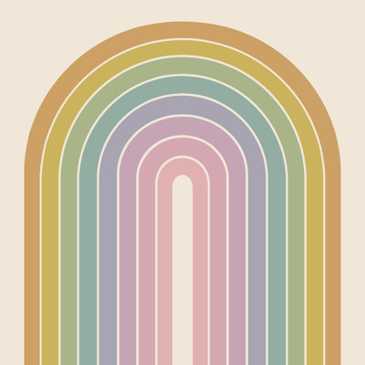 «Gradient Arch» par Color Poems - impression sur toile tendue