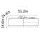 Table basse moderne simple en noyer noir