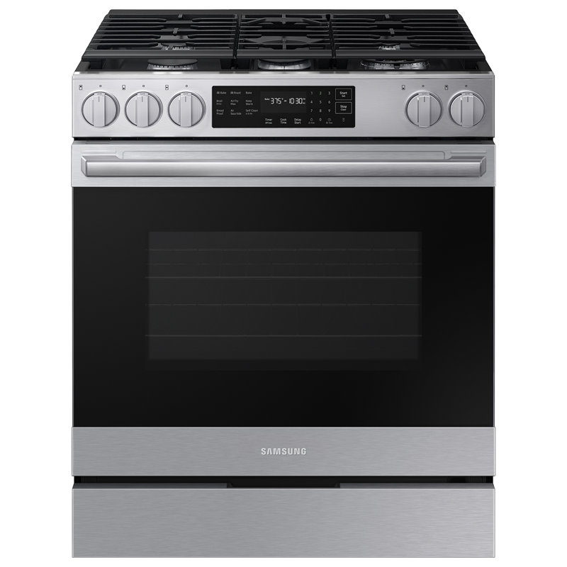 Bespoke 6.0 cu. Ft. Smart Slide-In Gas Range with True Convection in Stainless Steel, Stainless Steel