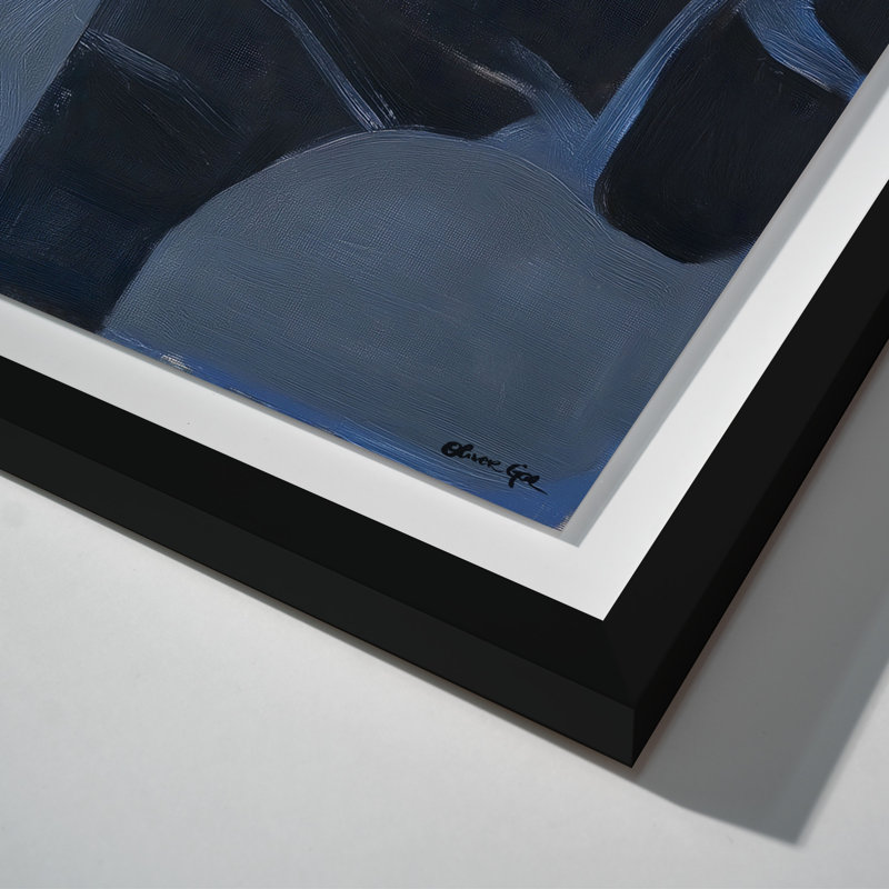 Obscured Voices II Shadowbox Abstract Print by Oliver Gal, Black Frame, 12 x 12, 21.5"H x 21.5"W, Black Frame